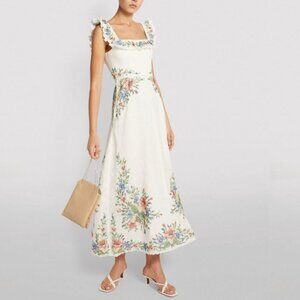 Zimmermann Floral Print Midi Length Dress - Size S
